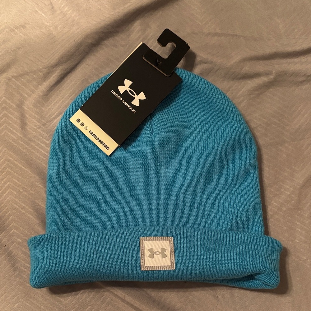 Under Armour Teal Knit Beanie